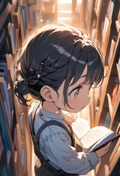 本を読む女の子