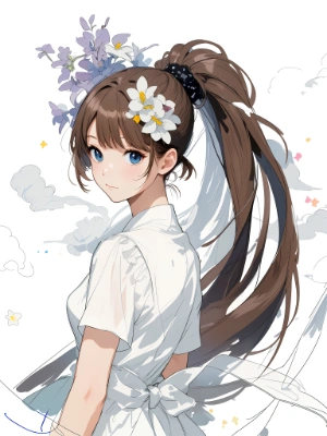 long ponytail