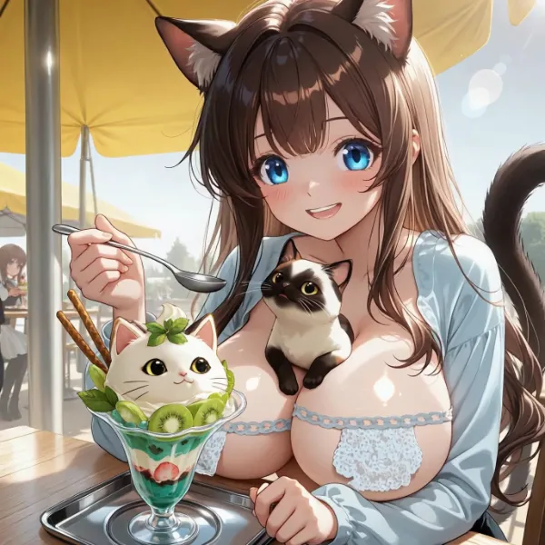 食べにくいパフェ