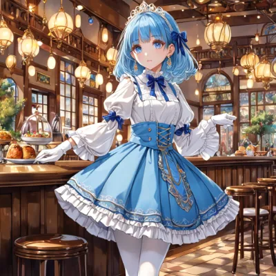お昼のカフェ