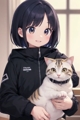猫と一緒
