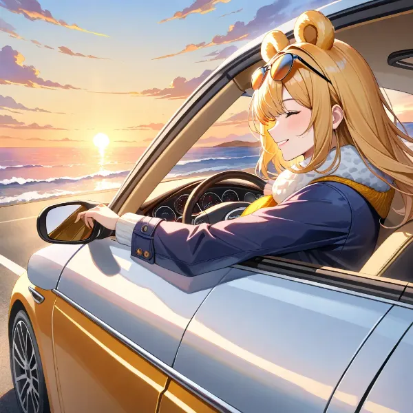 【♪】🌅朝日が眩しいぜ🚙🧸✨