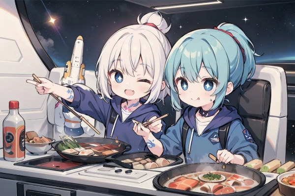 スペースハンターの日常【第6部隊特攻隊編】仲間と一緒に食べる最後の鍋