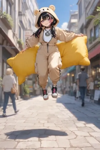 薄茶熊の着ぐるみの動画