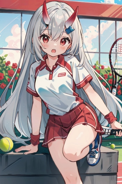 あやめ_テニスウェア