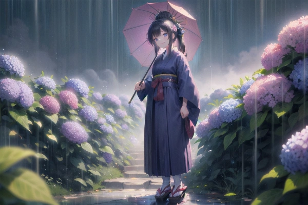 雨天の紫陽花其之二