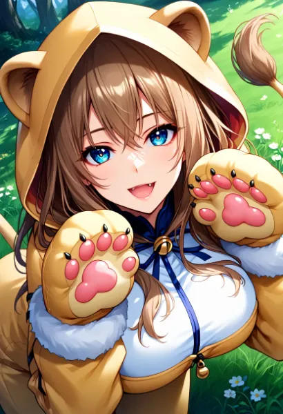 ヒトミちゃん　ガオーッ