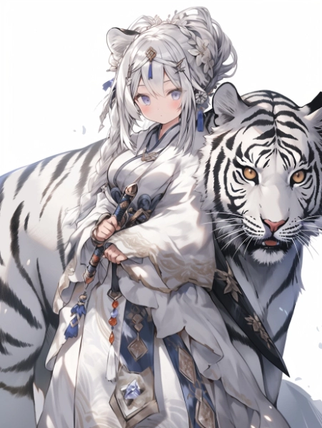 No.487 白虎と三国志ガール