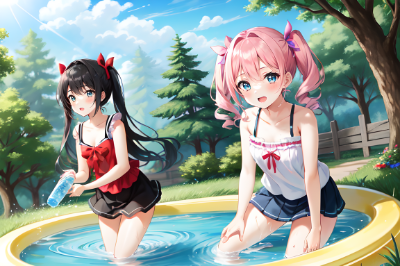 水遊び