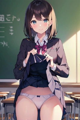 笑顔でパンチラ1人