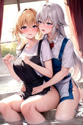 金銀の百合カップル