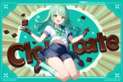a chocolate mint concept