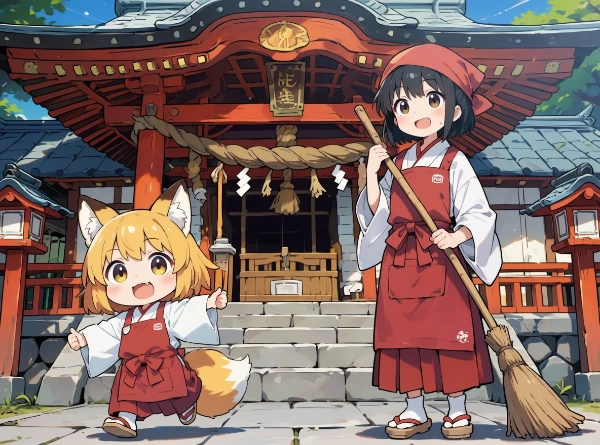 稲荷様、あまり遠くに行っちゃだめですよー