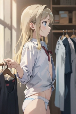 着替え中の男の娘