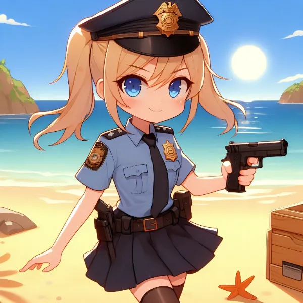 今日は、無人島で射撃訓練するわよ🎵