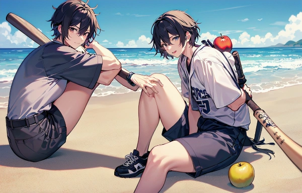 渚の林檎とバット