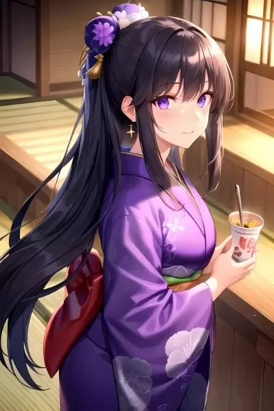 フォークで食べるよ　i eat it with a fork