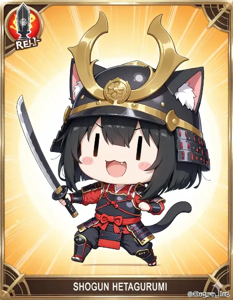 トレカ「将軍ヘタぐるみ」