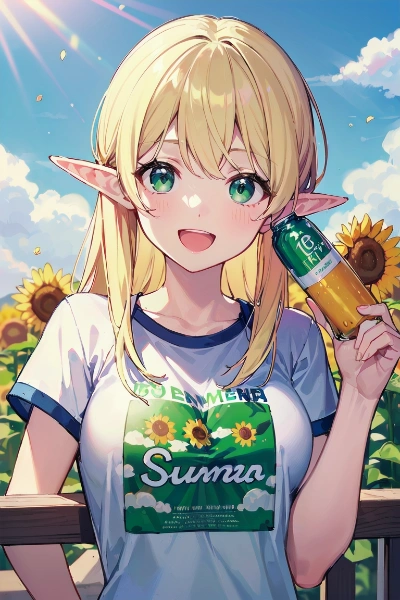 食べ歩きエルフ・よく冷えたシュワシュワ