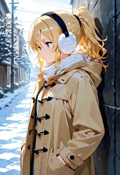 雪の路地で待つ少女の秘密