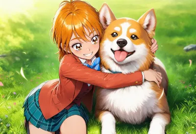 美墨なぎさ＆犬