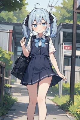 登校中