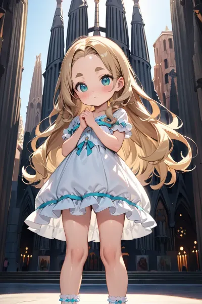 サグラダファミリアとおでこちゃん