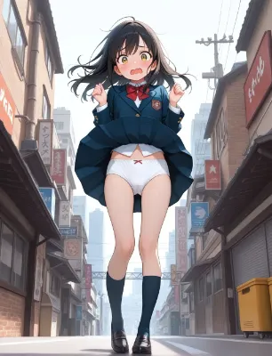 風が強い日に街中で見かけたい光景