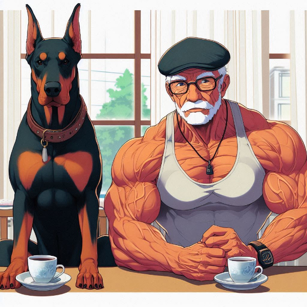 おじいさんと犬