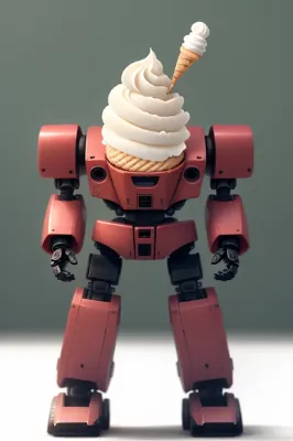 ソフトクリームロボが現れた