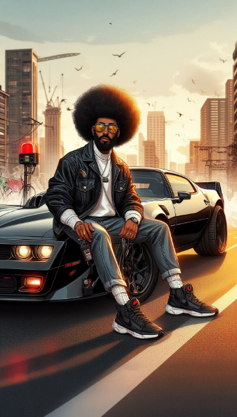 革ジャンライダー