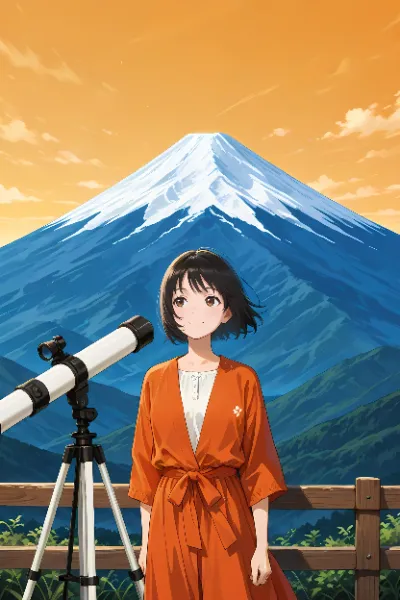 富士の麓で星を追う少女