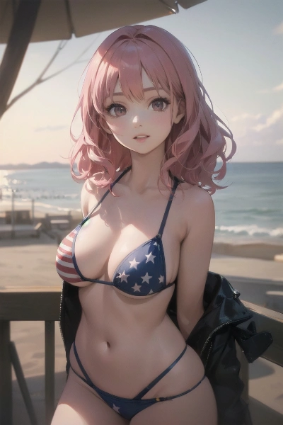 星条旗の柄のビキニ 2