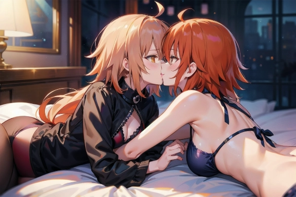 ぐだ子とジャンヌオルタの百合百合