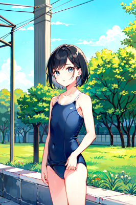 水着姿の男の子