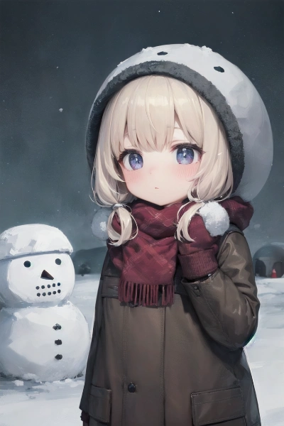 雪だるま作った