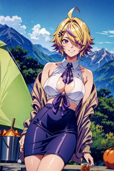 刺杉あいす　キャンプ　１