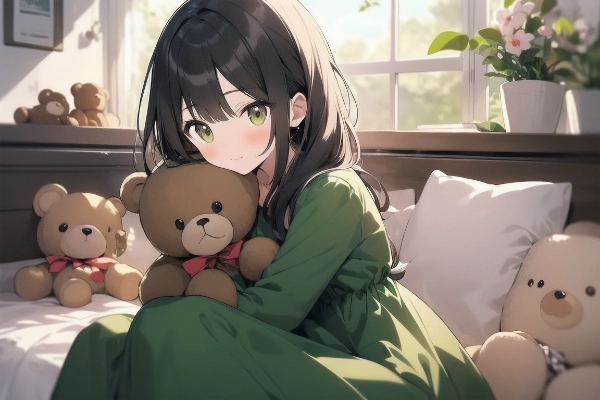 テディベアと女の子