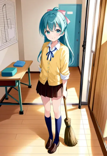 常磐アクア（お題：腕まくり）