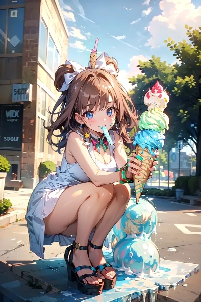 他所の娘で「ソフトクリーム」