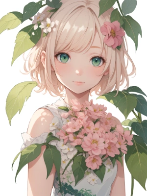 green leaves