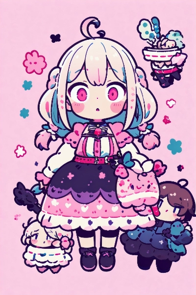 ピンクの国のお人形さん