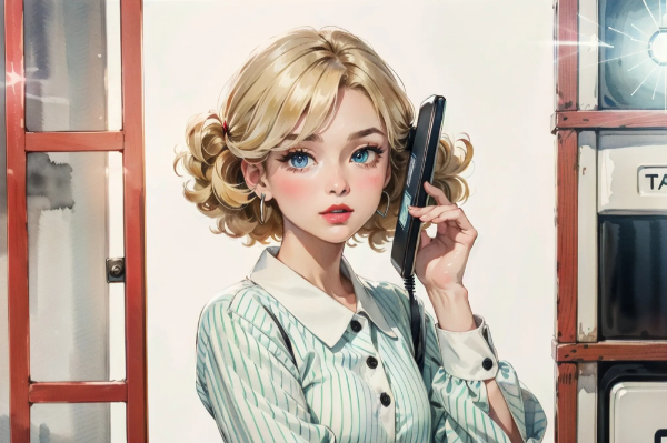 レトロSF電話ボックス