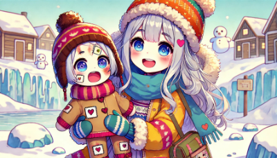 北国の少女と火傷を負った人形