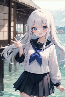 放課後の海辺
