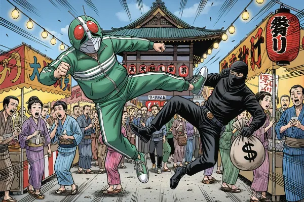 祭りの闇を蹴り飛ばせ！仮面の守護者