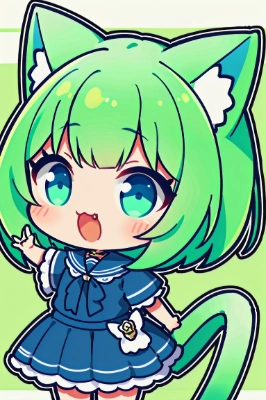 みどりねこちゃん