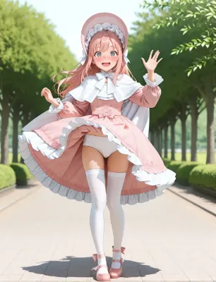 (あ、いたいた。)お待たせ～……(強風)……見た？