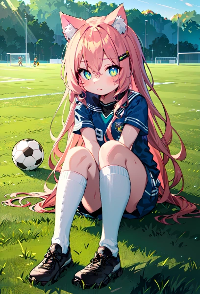 サッカー少女