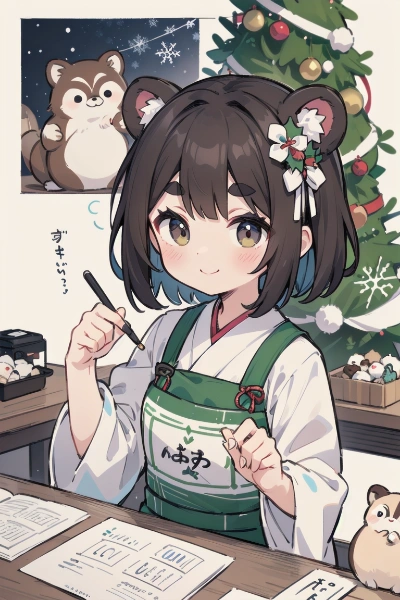 たぬきカフェのクリスマス
